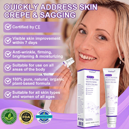 Vitalisys®❤️PDRN Multi-Peptide Massaging Body Roller Cream- Anti-aging, Hydrating, Skin Firming & Lifting, Skin Repair, Even Tone, Acne and Dark Spot Treatment, Wart and Mole Removal, and Psoriasis Relief